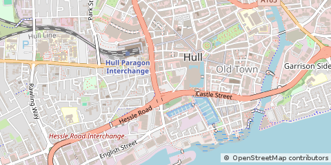 Map of Hull, East Yorkshire