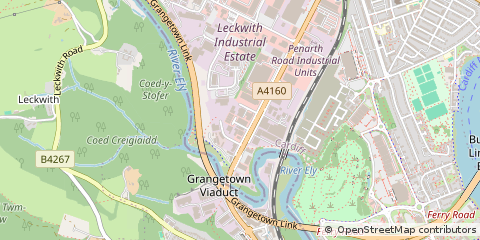 Map of Cardiff