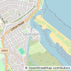 Map of Lossiemouth, Moray