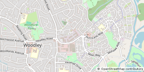 Map of Reading, Berkshire