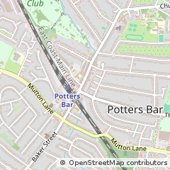 Map of Potters BAR