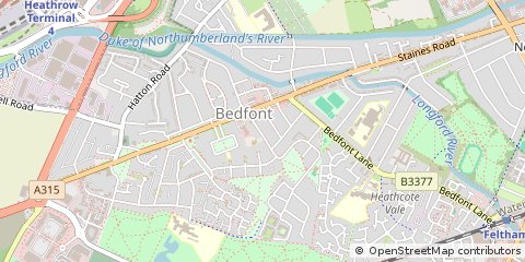 Map of Feltham