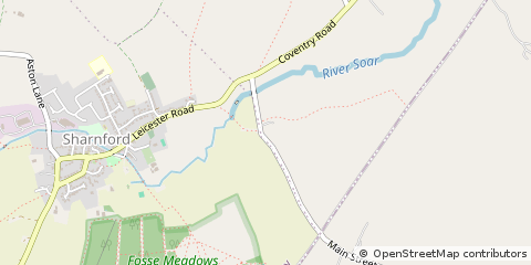 Map of Leicester, Leicestershire
