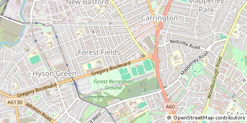 Map of Nottingham
