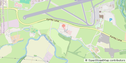 Map of Christchurch, Dorset