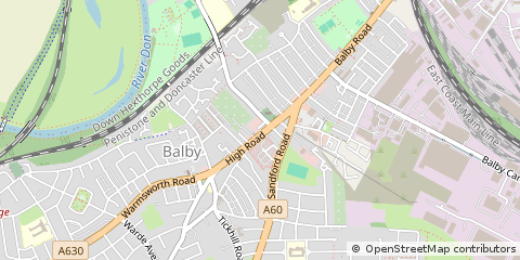 Map of Doncaster