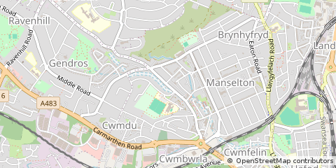 Map of Swansea