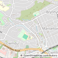 Map of Swansea