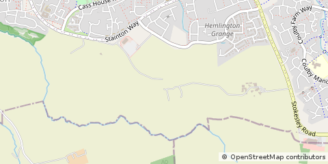 Map of Hemlington, Middlesbrough