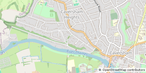Map of Reading, Berkshire