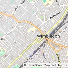 Map of Wimbledon, Greater London