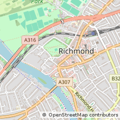 Map of Richmond, Surrey