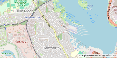 Map of Poole, Dorset