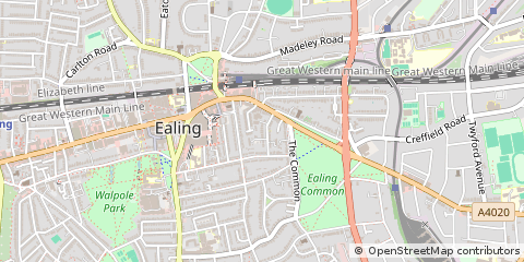 Map of Ealing, London