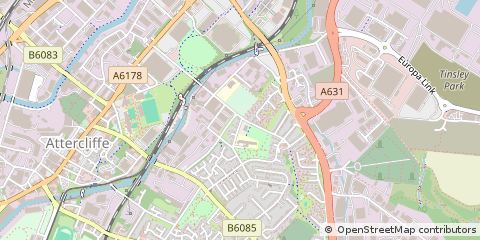 Map of Sheffield