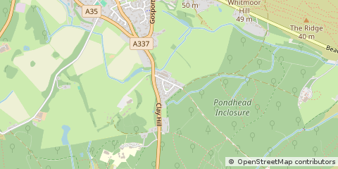 Map of Lyndhurst, Hampshire