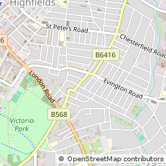 Map of Leicester