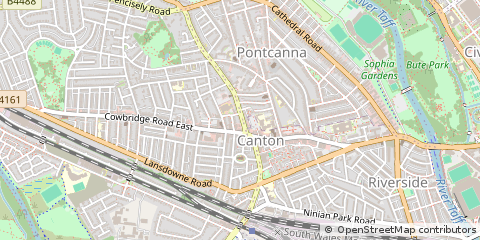 Map of Cardiff
