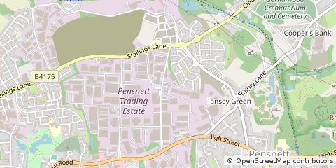 Map of Estate Kingswinford, West Midlands