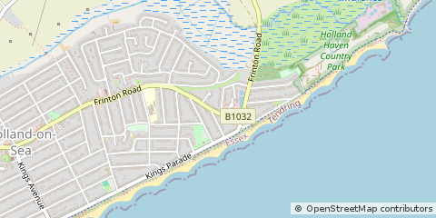 Map of Clacton-on-SEA
