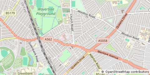 Map of Liverpool, Merseyside