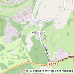 Map of Ampthill, Bedfordshire
