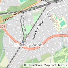 Map of Esher, Surrey