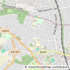 Map of Northwood, Middlesex