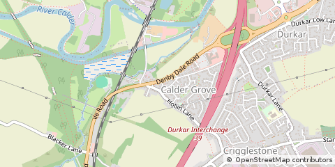 Map of Wakefield West Yorkshire, West Yorkshire