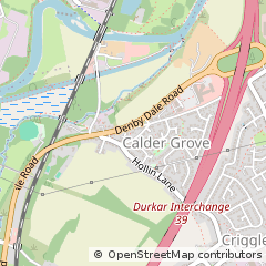 Map of Wakefield West Yorkshire, West Yorkshire