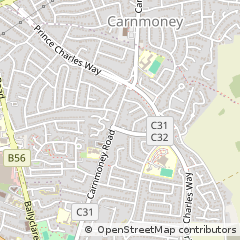 Map of Newtownabbey