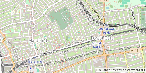 Map of Forest Gate, London