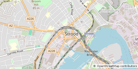 Map of Strood, Kent