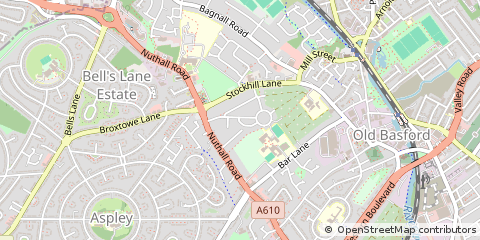 Map of Nottingham