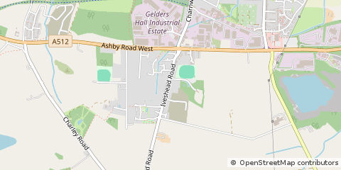 Map of Loughborough, Leicestershire
