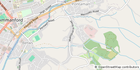 Map of Ammanford