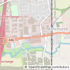 Map of Tewkesbury