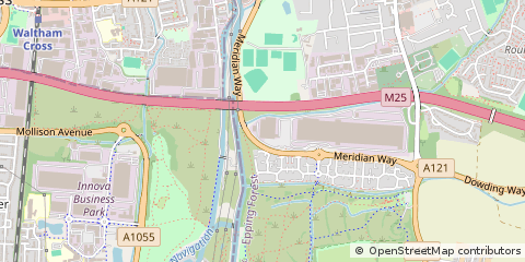 Map of Waltham Abbey, Essex