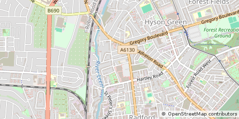Map of Nottingham