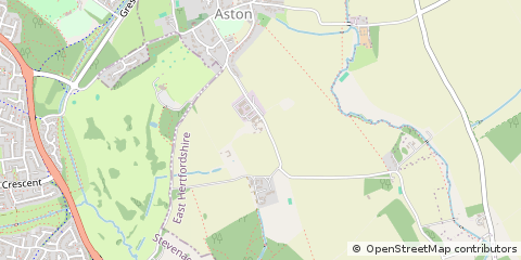 Map of Aston, Herts