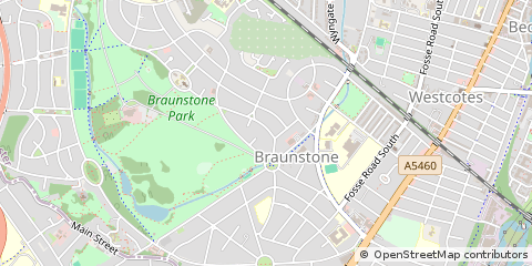 Map of Leicester