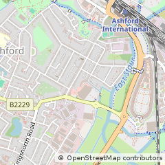 Map of Ashford, Kent