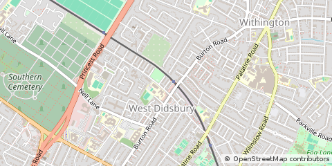 Map of Manchester