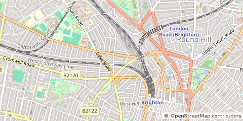 Map of Brighton, East Sussex