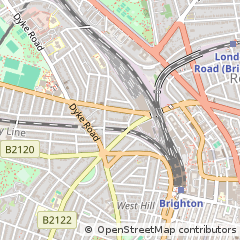 Map of Brighton, East Sussex