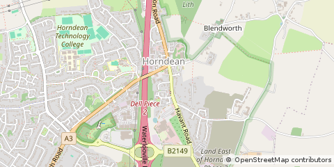 Map of Waterlooville, Hampshire