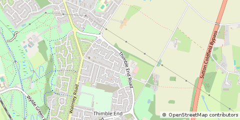 Map of Sutton Coldfield