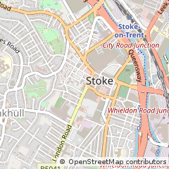 Map of Stoke-on-Trent, Staffordshire