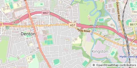 Map of Denton