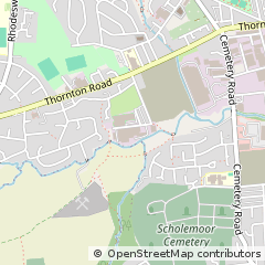 Map of Bradford, Westyorkshire
